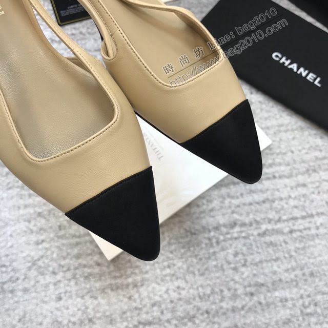 Chanel女鞋 香奈兒2020春夏新款 Chanel秀氣尖頭高跟涼鞋  naq1129